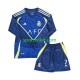 Completo da calcio Bambini Al-Nassr Cristiano Ronaldo 7 Maglia Seconda 2024-2025 Manica Lunga