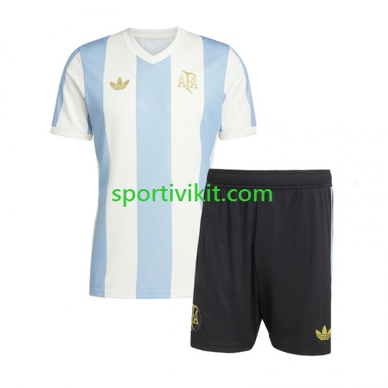 Completo da calcio Bambini Argentina 50 Anniversary Maglia Prima Manica Corta Completo da calcio Bambini Argentina 50 Anniversary Maglia Prima Manica Corta