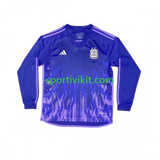 Argentina Uomo Maglia Seconda Coppa del Mondo 2022 Manica Lunga Argentina Uomo Maglia Seconda Coppa del Mondo 2022 Manica Lunga