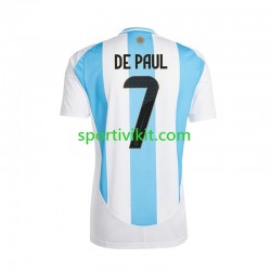 Argentina De Paul 7 Copa America Uomo Maglia Prima 2024 Manica Corta
