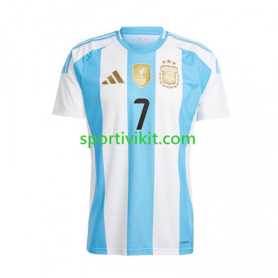 Argentina De Paul 7 Copa America Uomo Maglia Prima 2024 Manica Corta