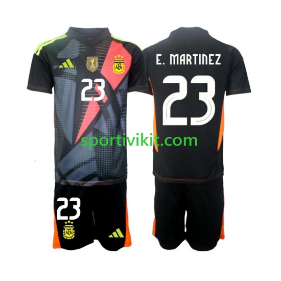Completo da calcio Bambini Argentina Portiere Emiliano Martinez 23 Maglia Prima 2024 Manica Corta Completo da calcio Bambini Argentina Portiere Emiliano Martinez 23 Maglia Prima 2024 Manica Corta