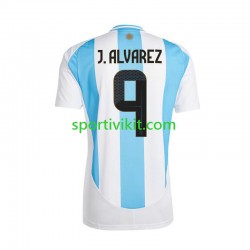 Argentina Julian Alvarez 9 Copa America Uomo Maglia Prima 2024 Manica Corta
