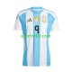 Argentina Julian Alvarez 9 Copa America Uomo Maglia Prima 2024 Manica Corta