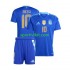 Completo da calcio Bambini Argentina Lionel Messi 10 Copa America Maglia Seconda 2024 Manica Corta