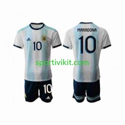 Completo da calcio Bambini Argentina Maradona 10 2019-2020 Maglia Prima Manica Corta
