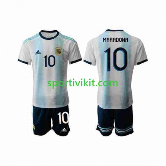 Completo da calcio Bambini Argentina Maradona 10 2019-2020 Maglia Prima Manica Corta Completo da calcio Bambini Argentina Maradona 10 2019-2020 Maglia Prima Manica Corta