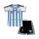 Completo da calcio Bambini Argentina Maradona 10 Retro 2006 Maglia Prima Manica Corta