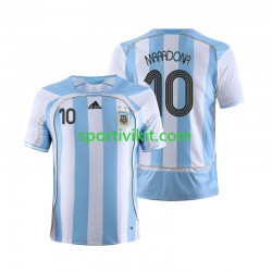 Argentina Maradona 10 Retro 2006 Uomo Maglia Prima Manica Corta