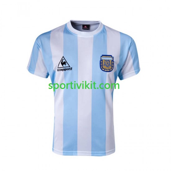 Argentina Retro 1986 Uomo Maglia Prima Manica Corta Argentina Retro 1986 Uomo Maglia Prima Manica Corta