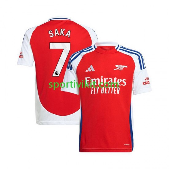 Arsenal Bukayo Saka 7 Rosso Uomo Maglia Prima 2024-2025 Manica Corta Arsenal Bukayo Saka 7 Rosso Uomo Maglia Prima 2024-2025 Manica Corta