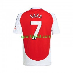 Arsenal Bukayo Saka 7 Rosso Uomo Maglia Prima 2024-2025 Manica Corta