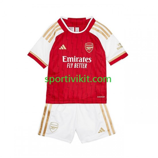 Completo da calcio Bambini Arsenal Maglia Prima 2023-2024 Manica Corta Completo da calcio Bambini Arsenal Maglia Prima 2023-2024 Manica Corta