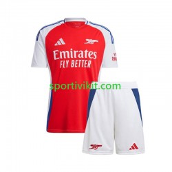 Completo da calcio Bambini Arsenal Rosso Maglia Prima 2024-2025 Manica Corta