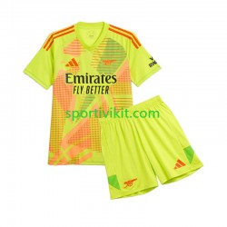 Completo da calcio Bambini Arsenal Portiere Maglia Prima 2024-2025 Manica Corta