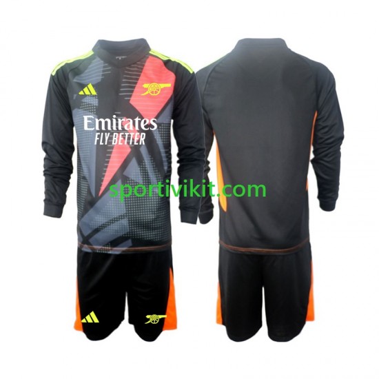 Completo da calcio Bambini Arsenal Portiere Maglia Terza 2024-2025 Manica Lunga Completo da calcio Bambini Arsenal Portiere Maglia Terza 2024-2025 Manica Lunga