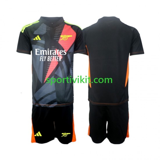 Completo da calcio Bambini Arsenal Portiere Maglia Terza 2024-2025 Manica Corta