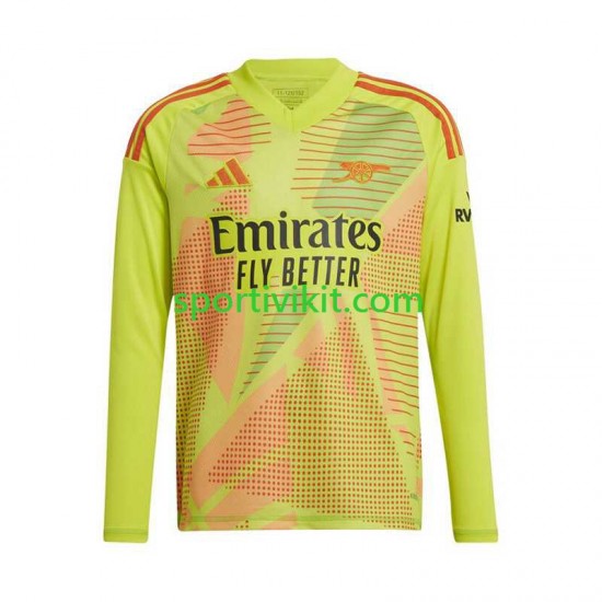 Arsenal Portiere Giallo Uomo Maglia Prima 2024-2025 Manica Lunga