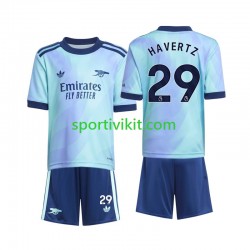 Completo da calcio Bambini Arsenal Havertz 29 Maglia Terza 2024-2025 Manica Corta