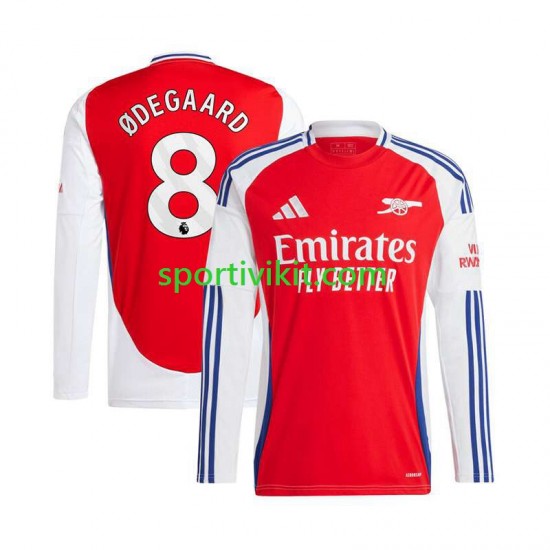 Arsenal Martin Odegaard 8 Rosso Uomo Maglia Prima 2024-2025 Manica Lunga Arsenal Martin Odegaard 8 Rosso Uomo Maglia Prima 2024-2025 Manica Lunga