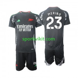 Completo da calcio Bambini Arsenal Merino 23 Maglia Seconda 2024-2025 Manica Corta