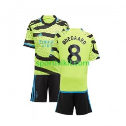 Completo da calcio Bambini Arsenal Odegaard 8 Maglia Seconda 2023-2024 Manica Corta