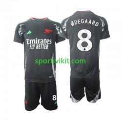 Completo da calcio Bambini Arsenal Odegaard 8 Maglia Seconda 2024-2025 Manica Corta