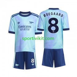 Completo da calcio Bambini Arsenal Odegaard 8 Maglia Terza 2024-2025 Manica Corta