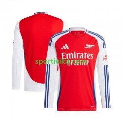 Arsenal Rosso Uomo Maglia Prima 2024-2025 Manica Lunga