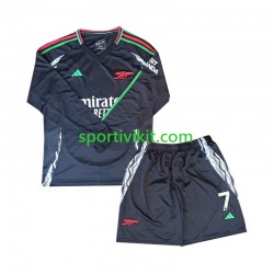 Completo da calcio Bambini Arsenal Saka 7 Maglia Seconda 2024-2025 Manica Lunga