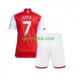 Completo da calcio Bambini Arsenal Saka 7 Maglia Prima 2023-2024 Manica Corta