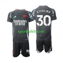 Completo da calcio Bambini Arsenal Sterling 30 Maglia Seconda 2024-2025 Manica Corta
