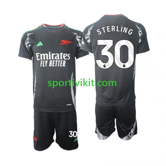 Completo da calcio Bambini Arsenal Sterling 30 Maglia Seconda 2024-2025 Manica Corta Completo da calcio Bambini Arsenal Sterling 30 Maglia Seconda 2024-2025 Manica Corta