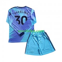 Completo da calcio Bambini Arsenal Sterling 30 Maglia Terza 2024-2025 Manica Lunga