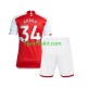 Completo da calcio Bambini Arsenal Xhaka 34 Maglia Prima 2023-2024 Manica Corta
