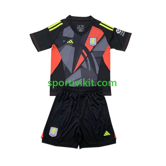 Completo da calcio Bambini Aston Villa Portiere Maglia Seconda 2024-2025 Manica Corta Completo da calcio Bambini Aston Villa Portiere Maglia Seconda 2024-2025 Manica Corta