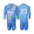 Completo da calcio Bambini Aston Villa Portiere Emiliano Martinez 23 Maglia Terza 2024-2025 Manica Lunga