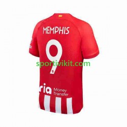 Atlético Madrid 2 Memphis Depay 9 Uomo Maglia Prima 2023-2024 Manica Corta