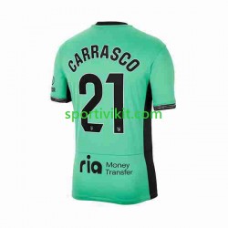 Atlético Madrid 2 Yannick Carrasco 21 Uomo Maglia Terza 2023-2024 Manica Corta