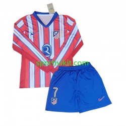 Completo da calcio Bambini Atlético Madrid Antoine Griezmann 7 Maglia Prima 2024-2025 Manica Lunga