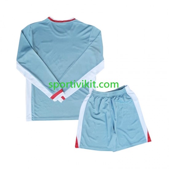 Completo da calcio Bambini Atlético Madrid Maglia Seconda 2024-2025 Manica Lunga