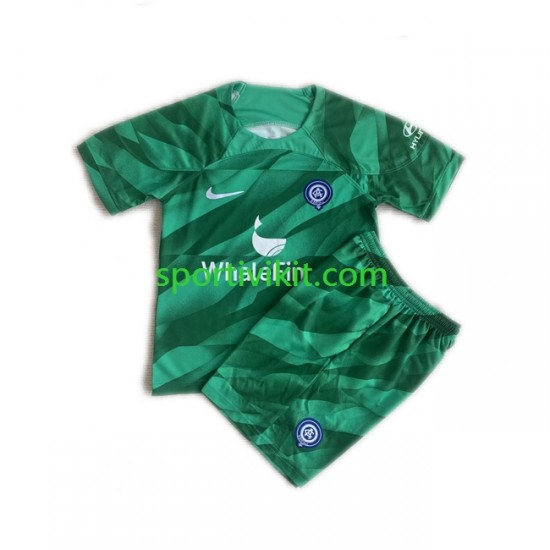 Completo da calcio Bambini Atlético Madrid Portiere Maglia Seconda 2023-2024 Manica Corta Completo da calcio Bambini Atlético Madrid Portiere Maglia Seconda 2023-2024 Manica Corta