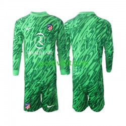 Completo da calcio Bambini Atlético Madrid Portiere Maglia Seconda 2024-2025 Manica Lunga