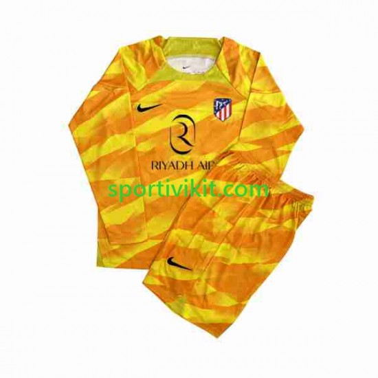 Completo da calcio Bambini Atlético Madrid Portiere Arancia Maglia 2023-2024 Manica Lunga Completo da calcio Bambini Atlético Madrid Portiere Arancia Maglia 2023-2024 Manica Lunga