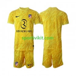 Completo da calcio Bambini Atlético Madrid Portiere Maglia Terza 2024-2025 Manica Corta