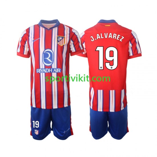 Completo da calcio Bambini Atlético Madrid J.Alvarez 19 Maglia Prima 2024-2025 Manica Corta