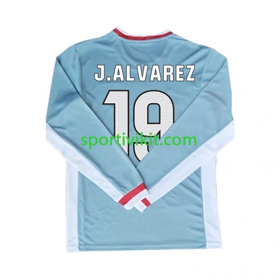 Atlético Madrid Julian Alvarez 19 Uomo Maglia Seconda 2024-2025 Manica Lunga