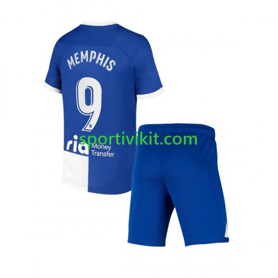 Completo da calcio Bambini Atlético Madrid Memphis 9 120 Anniversary Maglia Prima 2022-2023 Manica Corta