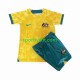 Completo da calcio Bambini Australia 2022 Maglia Prima Manica Corta Completo da calcio Bambini Australia 2022 Maglia Prima Manica Corta