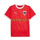 Austria Rosso Uomo Maglia Prima Euro 2024 Manica Corta